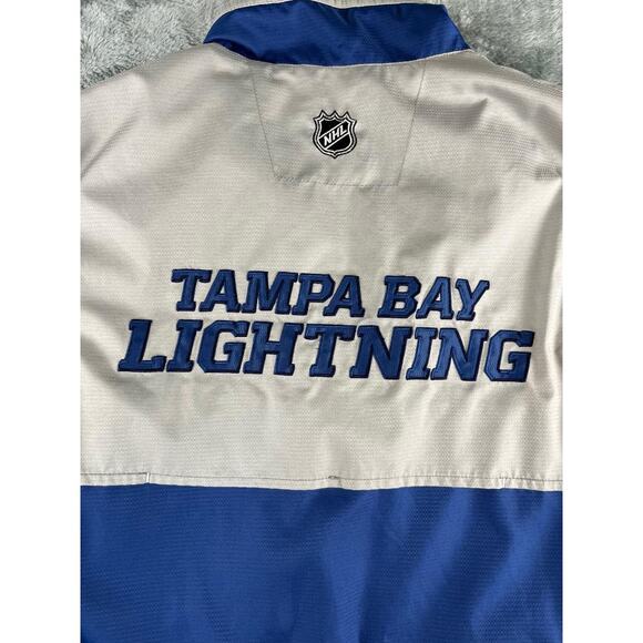 Reebok NHL Center Ice Tampa Bay Lightning ¼ Zip Pullover Jacket Size S - Picture 7 of 9